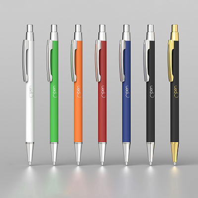 Ручка шариковая "Ray", покрытие soft touch, белый