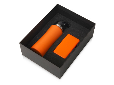 Подарочный набор COLOR IT с бутылкой для воды и повербанком  (Оранжевый)