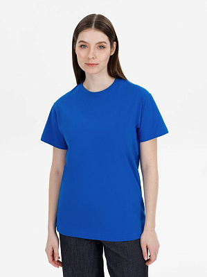 Футболка унисекс T-Bolka 180, черная (Синий)