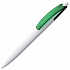 Ручка шариковая Bento, белая с зеленым - Фото 1