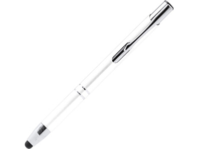 Ручка-стилус металлическая шариковая KRUGER (Белый)