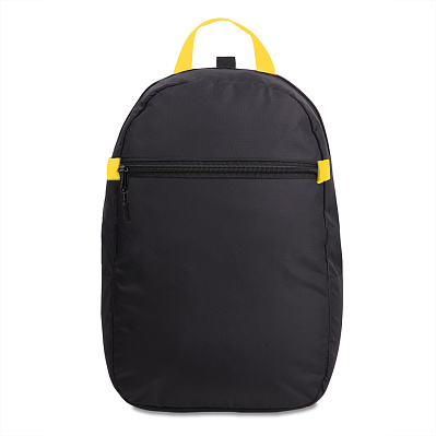 Рюкзак INTRO с ярким подкладом (Желтый, черный)