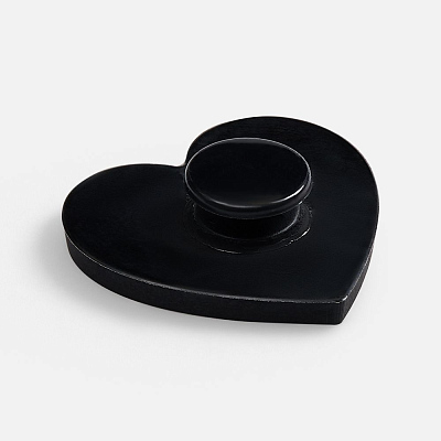 Джибитс из ПВХ «Сердце», черный