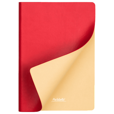 Ежедневник Латте (Latte NEW) недатированный, красный/бежевый