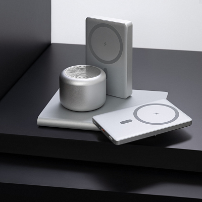 Беспроводная колонка Passion 80dB 600 mAh, серебряная