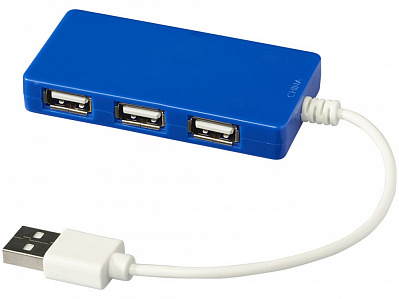 USB Hub на 4 порта Brick (Ярко-синий)