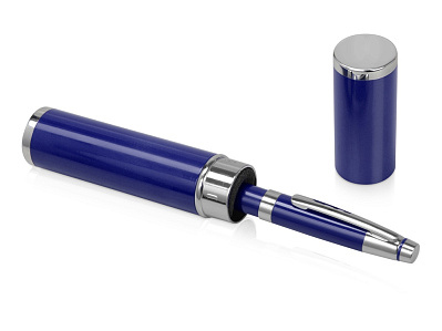 Ручка металлическая шариковая Ковентри в футляре (Синий)