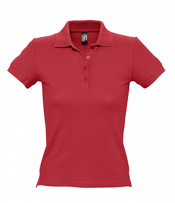 Рубашка поло женская People 210, красная (Красный)