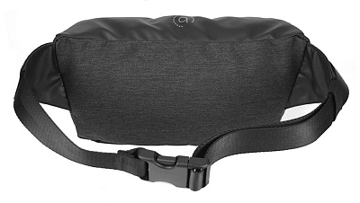 Сумка на пояс BUGATTI Universum, графитовая, полиэстер меланж/тарпаулин, 27х5х15 см, 1 л