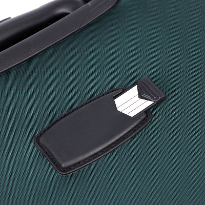 Чемодан TORBER Seyd, тёмно-зелёный, нейлон 600D, 36,5 х 19 х 54 см, 32 л