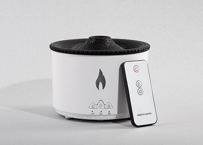 Увлажнитель воздуха "Smart Volcano"с пультом ДУ, функцией ароматерапии и интерьерной подсветкой (Белый с черным) Увлажнитель воздуха "Smart Volcano"с пультом ДУ, функцией ароматерапии и интерьерной подсветкой (Белый с черным)