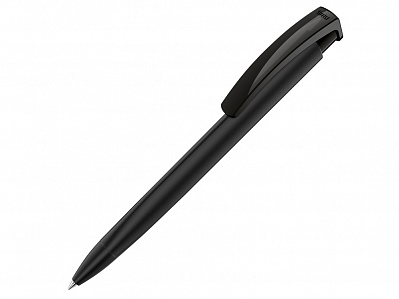 Ручка пластиковая шариковая трехгранная Trinity Gum soft-touch (Черный)