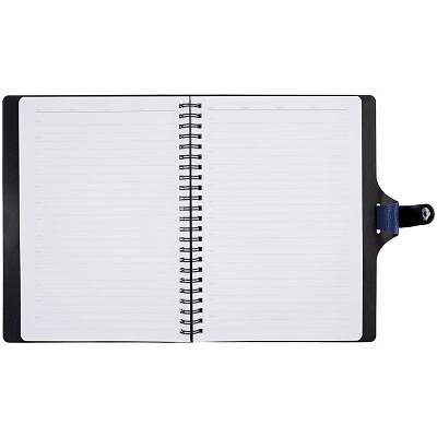 Ежедневник Strep Front на заказ, недатированный, темно-синий