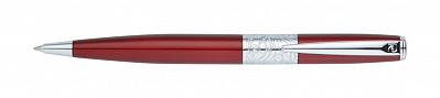 Ручка шариковая Baron (Красный/серебристый)