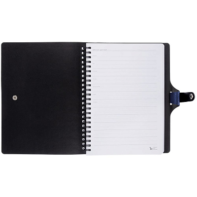 Ежедневник Strep Front на заказ, недатированный, темно-синий