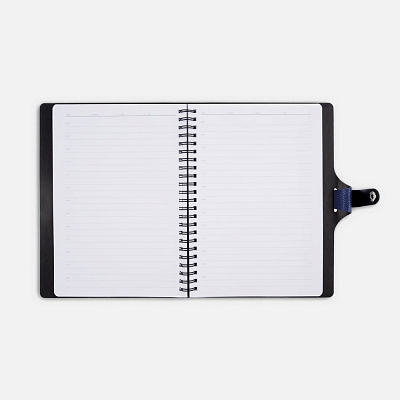 Ежедневник Strep Front на заказ, недатированный, темно-синий