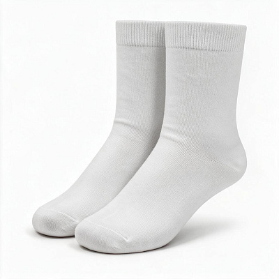 Носки однотонные Socks женские (Белый)