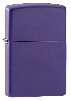 Зажигалка ZIPPO Classic с покрытием Purple Matte, латунь/сталь, фиолетовая, матовая, 38x13x57 мм