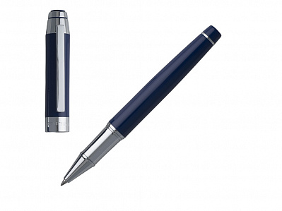 Ручка-роллер Heritage Bright Blue (Синий/серебристый)