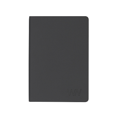 Ежедневник недатированный "Болонья", гибкая обложка с тиснением, покрытие soft touch, формат А5, черный