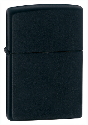 Зажигалка ZIPPO Classic с покрытием Black Matte, латунь/сталь, чёрная, матовая, 38x13x57 мм (Черный)