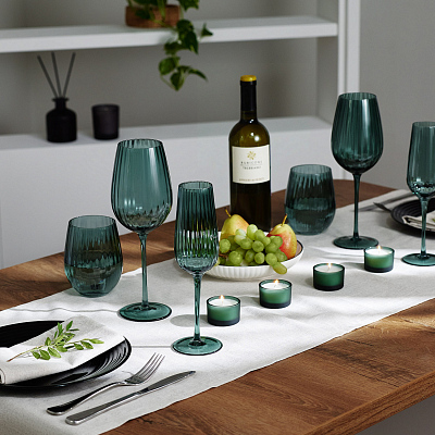 Набор ароматических свечей Сенто (Sento), зеленый