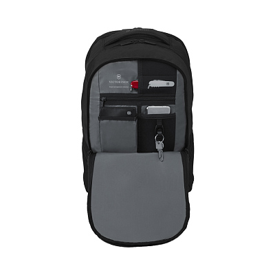 Рюкзак VICTORINOX VX Sport Evo Deluxe Backpack, чёрный, полиэстер, 35x25x48 см, 28 л