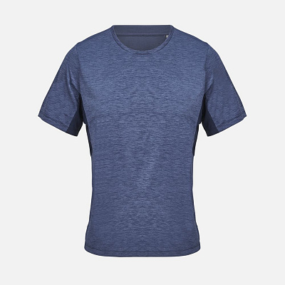 Футболка спортивная унисекс Storm, темно-синий меланж (Тёмно-синий)