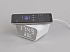Настольные часы "Smart Clock" с беспроводным (15W) зарядным устройством, будильником и термометром, белый - Фото 3
