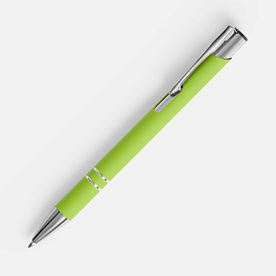 Ручка шариковая Keskus Soft Touch  (Зеленое яблоко)
