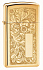 Зажигалка ZIPPO Slim® Venetian® с покрытием High Polish Brass, латунь/сталь, 29x10x60 мм - Фото 1