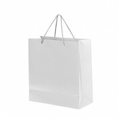 Пакет подарочный GLAM MINI 24х9х28 см  (Белый)