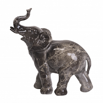 Скульптура "Слон"  (Черный с серым)