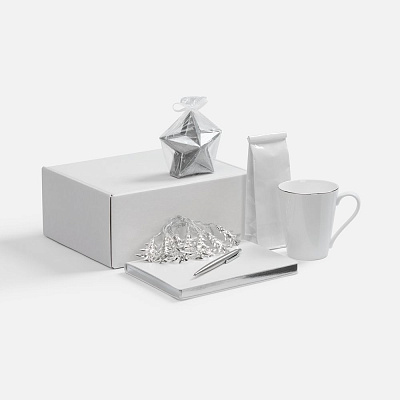 Набор «Планы на счастье», белый с серебристым (Серебристый)