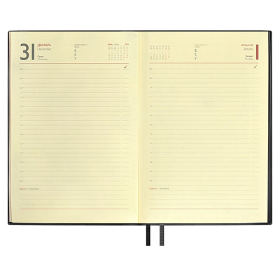 Ежедневник Merida, датированный, черный