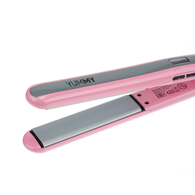 Щипцы для волос DEWAL BEAUTY Yummy, 25x110 мм, 40 Вт, розовые