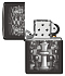 Зажигалка ZIPPO Chess Design с покрытием High Polish Black, латунь/сталь, черная, 38x13x57 мм - Фото 4