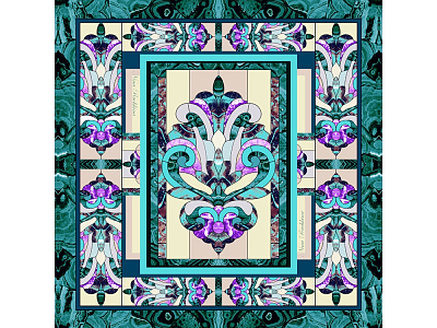 Платок Каменный Цветок