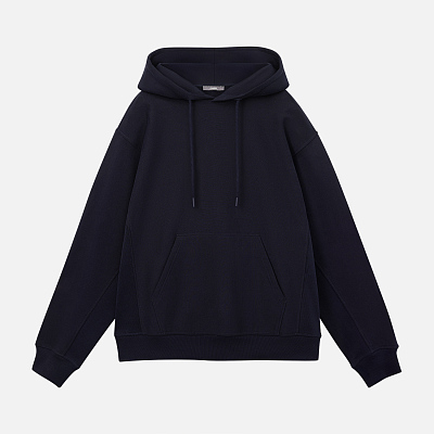 Худи релакс унисекс Адвенче (Adventure), темно-синий, размер XS/S