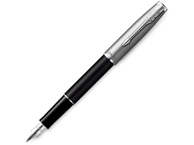 Перьевая ручка Parker Sonnet, F (Черный, серебристый)