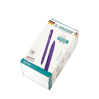 Шариковая ручка Hauser Pixel, пластик, цвет красный