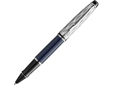 Ручка роллер Expert Deluxe (Синий, серебристый, черный)
