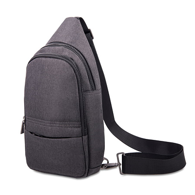 Сумка на плечо CORE, серый, 100% полиэстер 