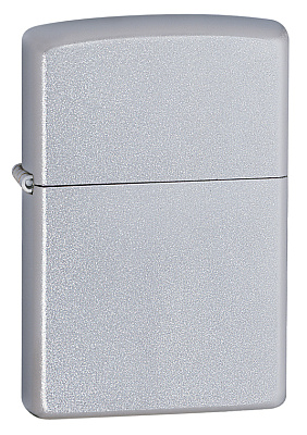 Зажигалка ZIPPO Classic с покрытием Satin Chrome™, латунь/сталь, серебристая, матовая, 38x13x57мм (Серебристый)