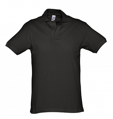 Рубашка поло мужская Spirit 240, черная (Черный)