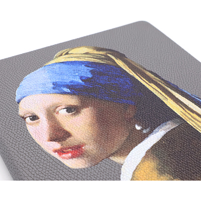 Блокнот A5 Officer в мягком переплёте с металлической биркой, серый