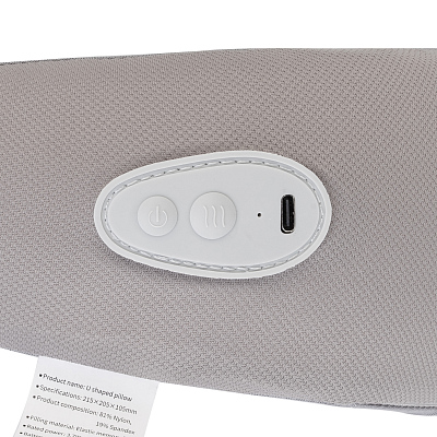 Подушка-массажер "Hug" с функцией обогрева, серый