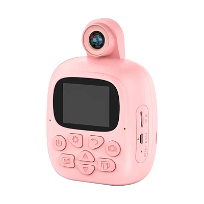 Детская камера c печатью фотографий Kid Joy Print Cam P18, розовый