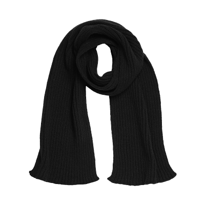 Шарф Форгес (Forges) вязаный, черный