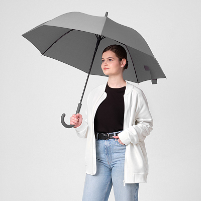 Зонт-трость Фантом (Phantom), серый